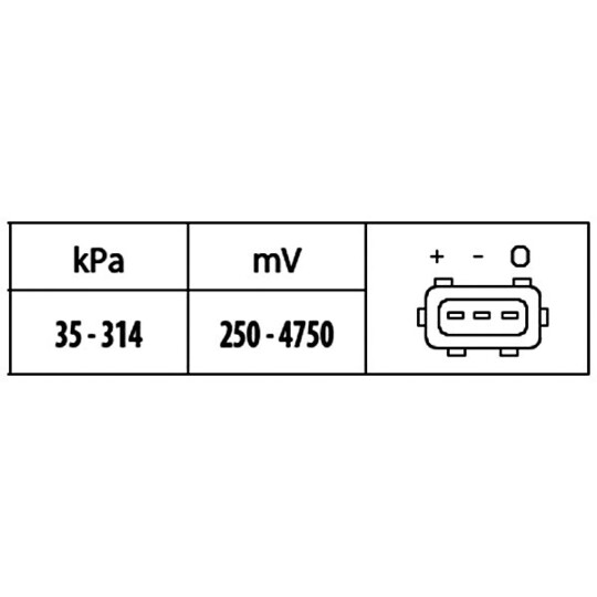 6PP 009 400-321 - Sensor, intake manifold pressure 