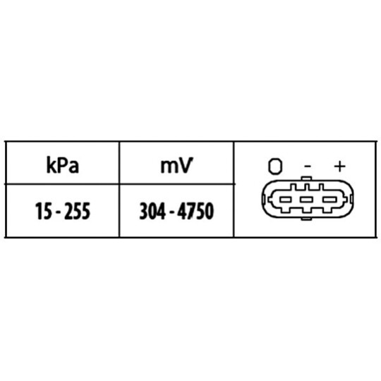 6PP 009 400-451 - Sensor, laddtryck 
