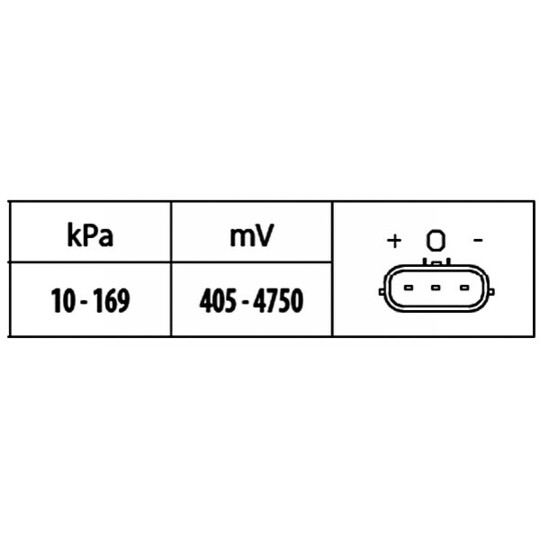 6PP 009 400-351 - Sensor, intake manifold pressure 