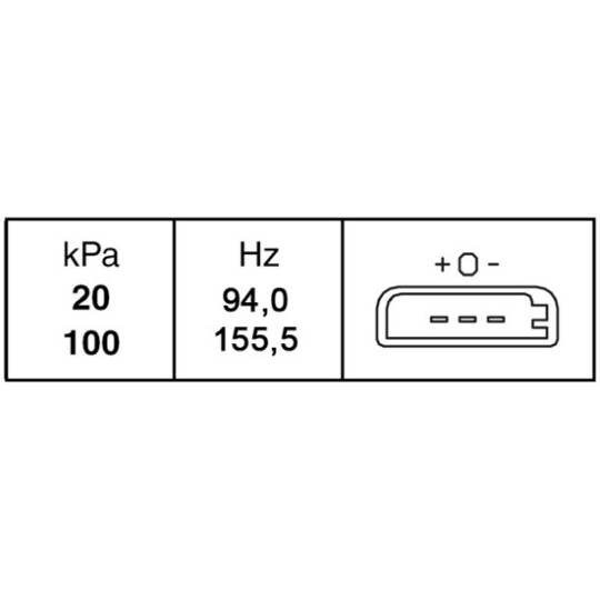 6PP 009 400-231 - Sensor, intake manifold pressure 