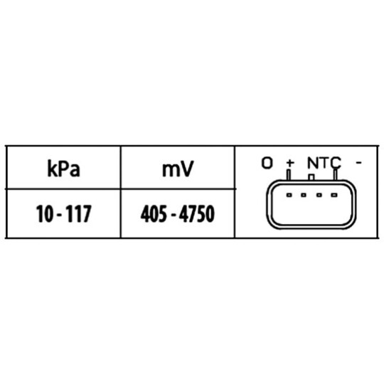 6PP 009 400-331 - Sender Unit, intake air temperature 