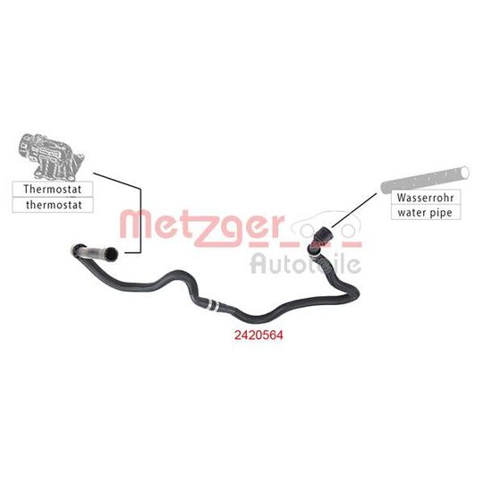 2420564 - Radiator Hose 