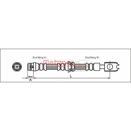 4116205 - Bromsslang 