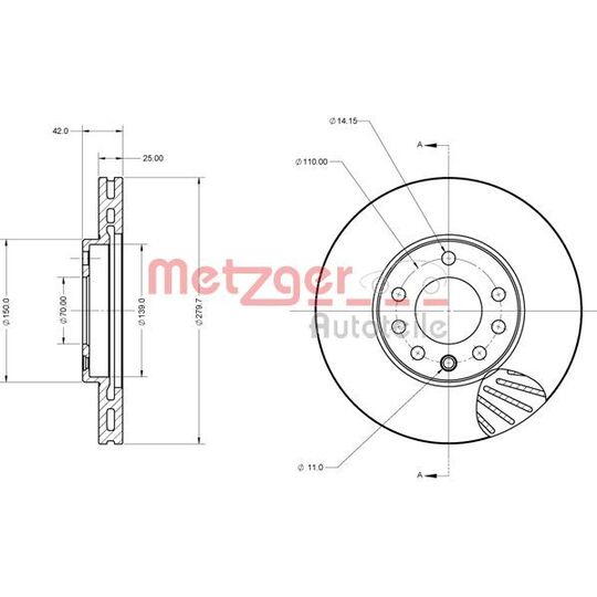 6110013 - Brake Disc 