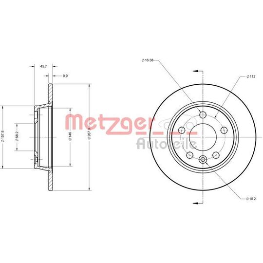 6110032 - Brake Disc 