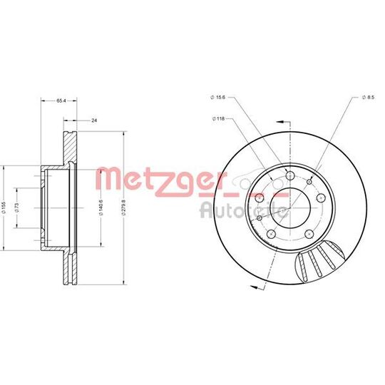 6110104 - Brake Disc 