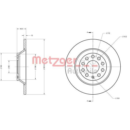 6110136 - Brake Disc 