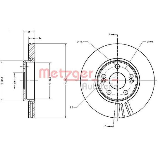 6110386 - Brake Disc 