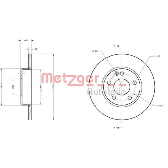 6110445 - Brake Disc 