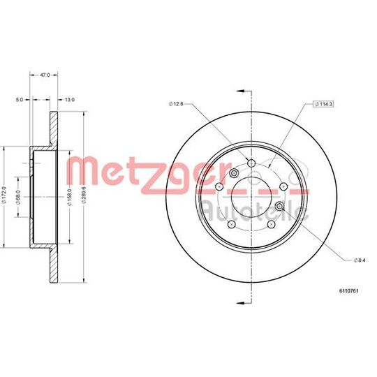 6110761 - Brake Disc 