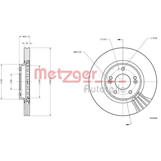 6110795 - Brake Disc 