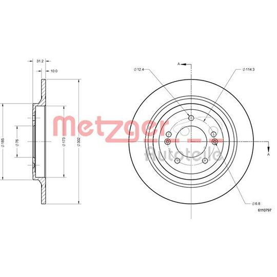 6110797 - Brake Disc 