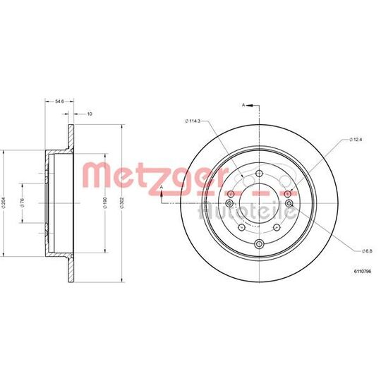 6110796 - Brake Disc 