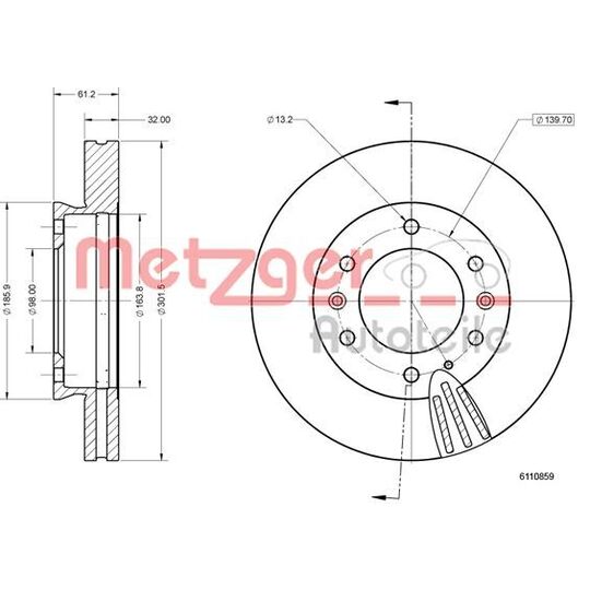 6110859 - Brake Disc 