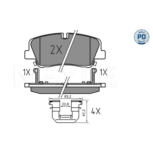 025 224 1817/PD - Brake Pad Set, disc brake 