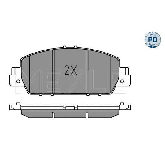 025 257 9216/PD - Brake Pad Set, disc brake 