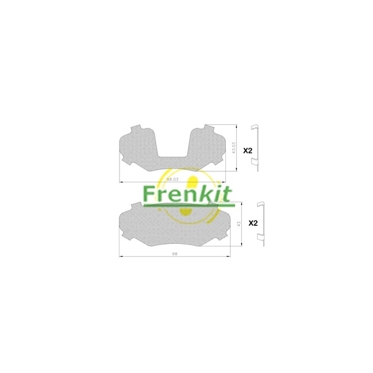 940026 - Anti-Squeal Foil, brake pad (back plate) 