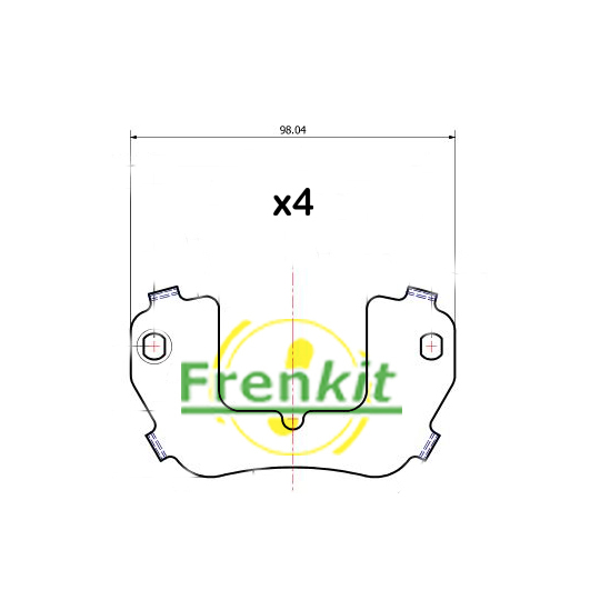 940032 - Anti-Squeal Foil, brake pad (back plate) 