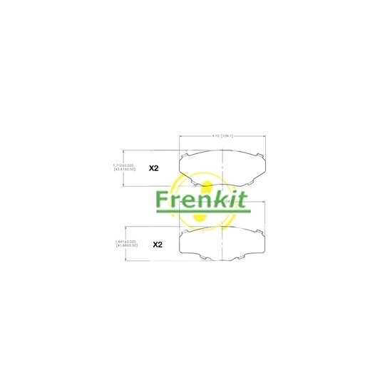 940052 - Anti-Squeal Foil, brake pad (back plate) 