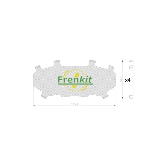 940203 - Anti-Squeal Foil, brake pad (back plate) 