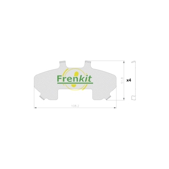 940201 - Anti-Squeal Foil, brake pad (back plate) 