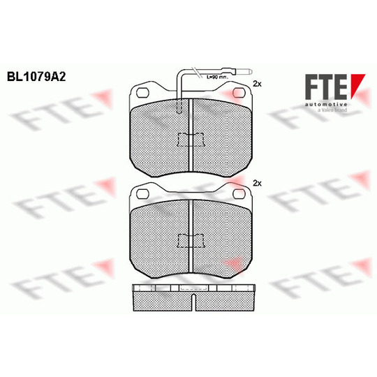 9010025 - Brake Pad Set, disc brake 