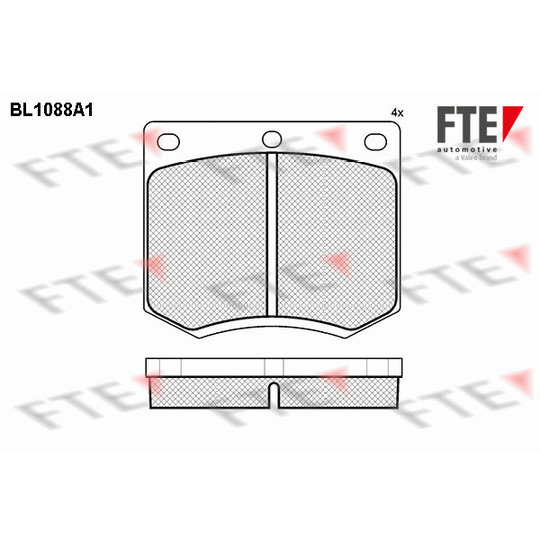 9010026 - Brake Pad Set, disc brake 