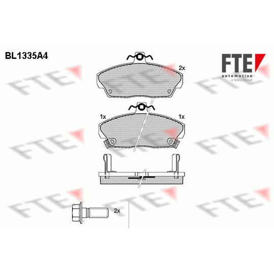 9010124 - Brake Pad Set, disc brake 