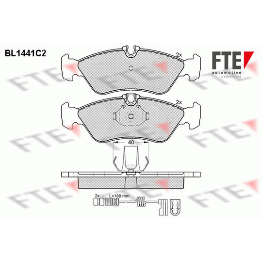 9010195 - Brake Pad Set, disc brake 