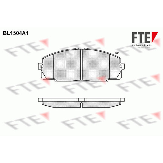 9010226 - Brake Pad Set, disc brake 