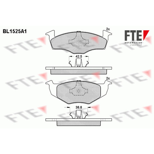 9010232 - Brake Pad Set, disc brake 