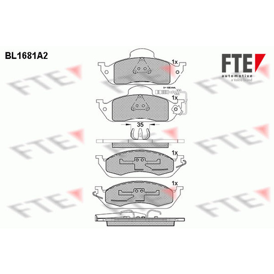 9010291 - Brake Pad Set, disc brake 