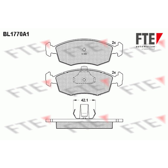 9010340 - Brake Pad Set, disc brake 