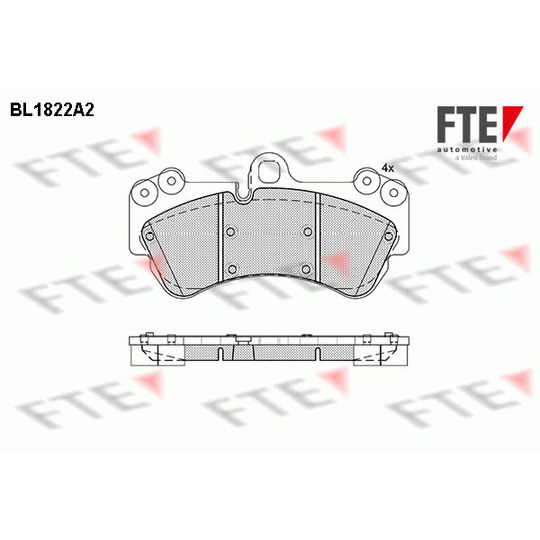 9010400 - Brake Pad Set, disc brake 