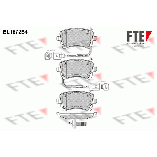 9010454 - Brake Pad Set, disc brake 