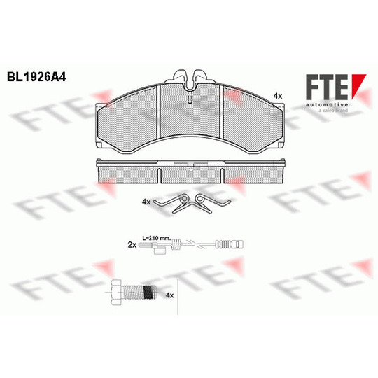 9010512 - Brake Pad Set, disc brake 