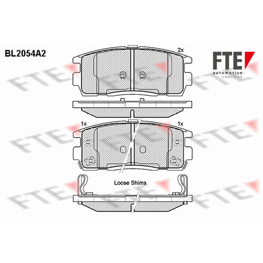 9010638 - Piduriklotsi komplekt, ketaspidur 