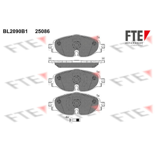 9010675 - Brake Pad Set, disc brake 