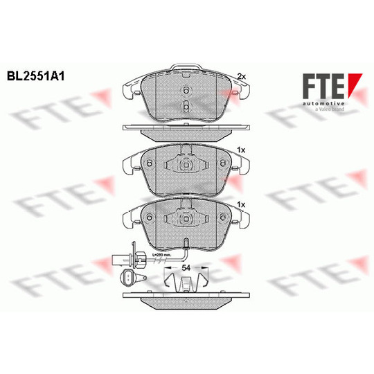 9010804 - Brake Pad Set, disc brake 