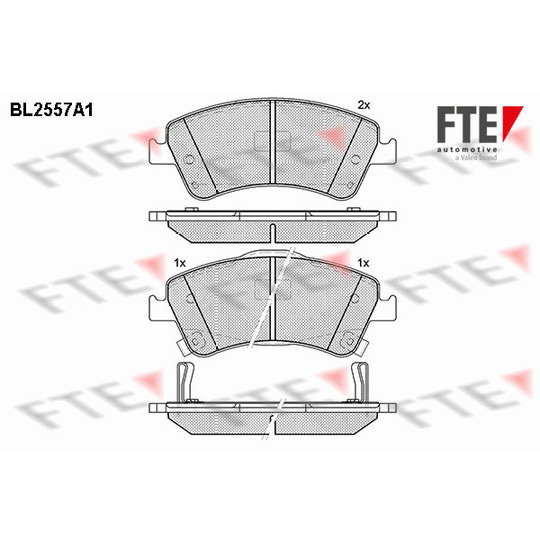 9010811 - Brake Pad Set, disc brake 