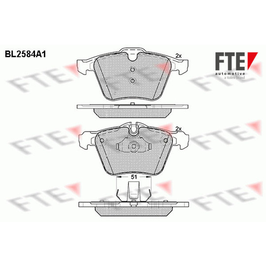 9010835 - Brake Pad Set, disc brake 