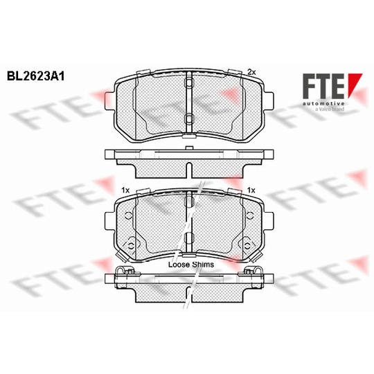 9010871 - Brake Pad Set, disc brake 