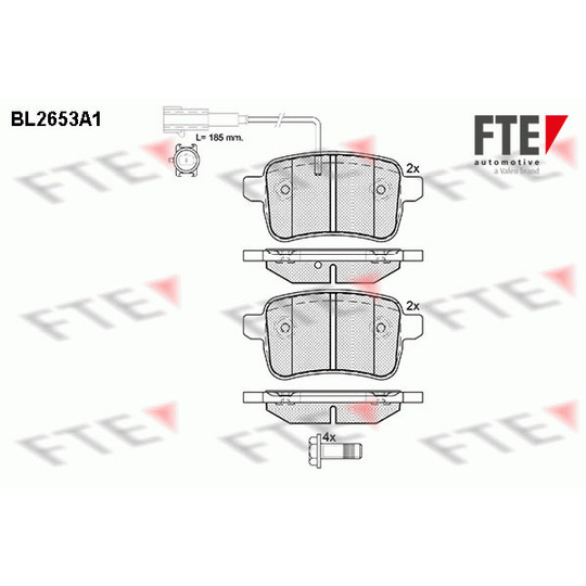 9010892 - Brake Pad Set, disc brake 