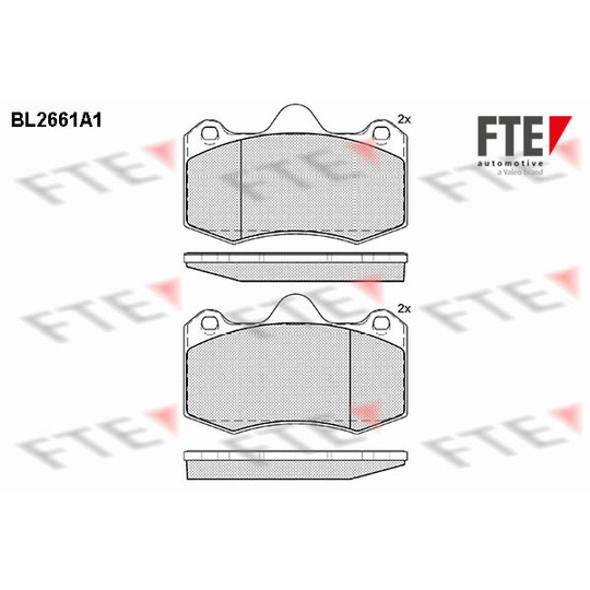 9010900 - Brake Pad Set, disc brake 