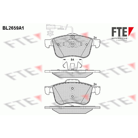 9010898 - Brake Pad Set, disc brake 