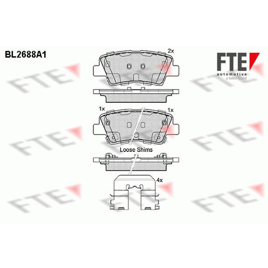 9010918 - Brake Pad Set, disc brake 