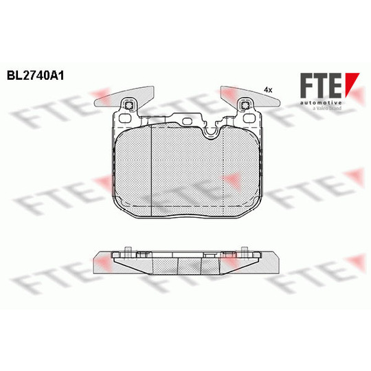 9010954 - Brake Pad Set, disc brake 