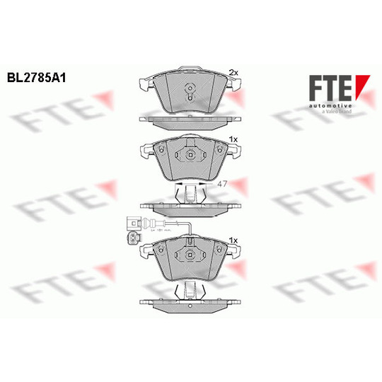 9010980 - Brake Pad Set, disc brake 