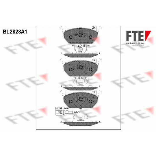 9011008 - Brake Pad Set, disc brake 