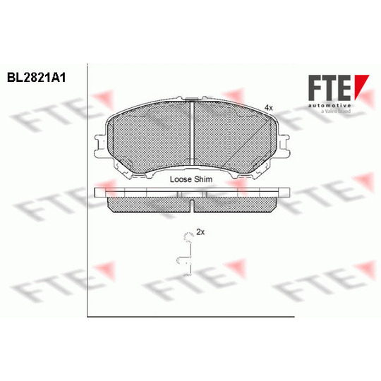 9011004 - Brake Pad Set, disc brake 